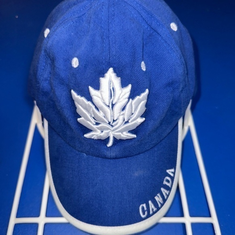 Canada Stitched Baseball Cap Hat Black